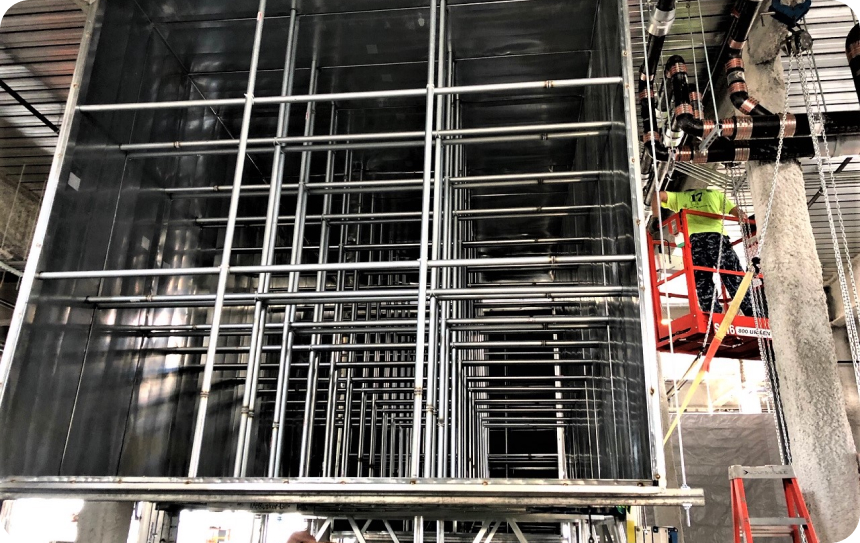 inside picture of ductwork