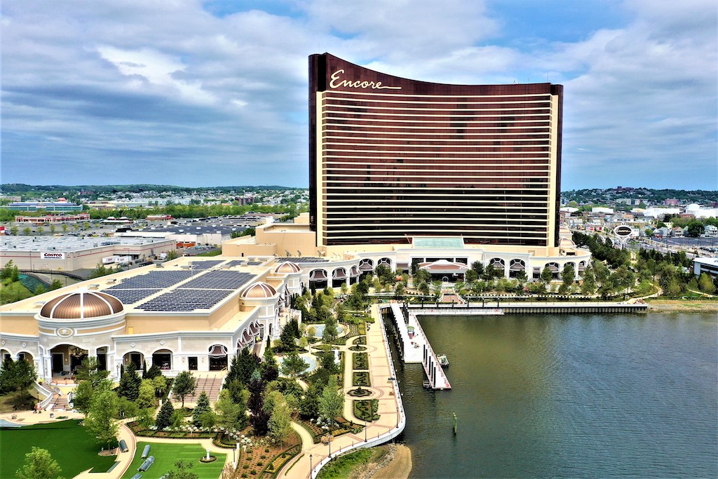 outside of Encore Boston Harbor building