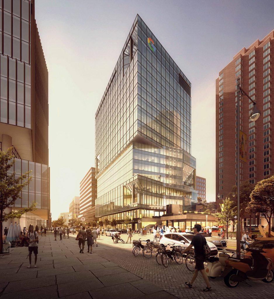 rendering of outside google building