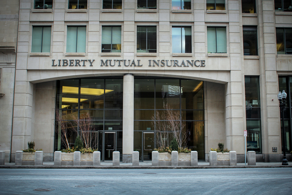 outside front of liberty mutual headquarters in boston