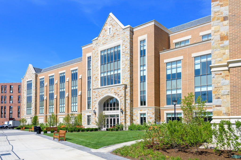 outside front of Boston College Margot Connell Recreation Center building