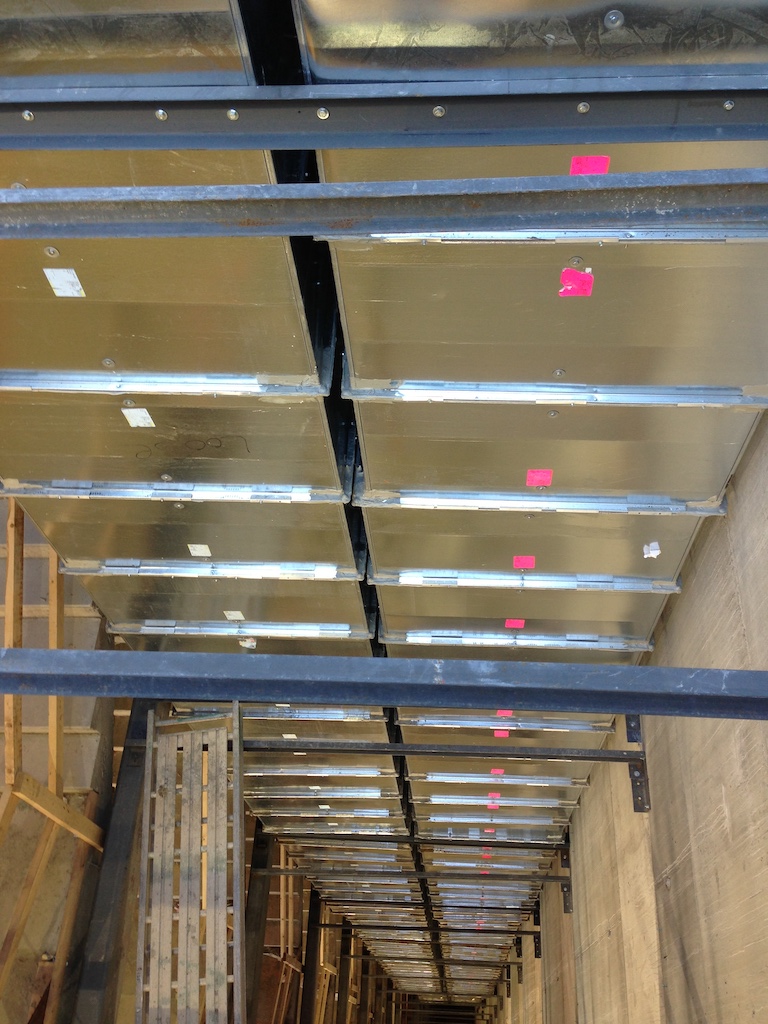 ductwork on ceiling