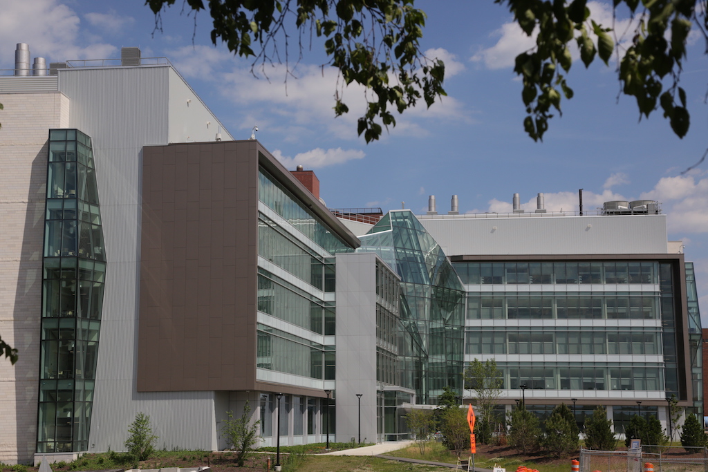 outside of UMass Integrated Sciences Complex building