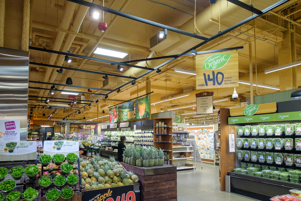inside of Wegmans at Chestnut Hill Square building