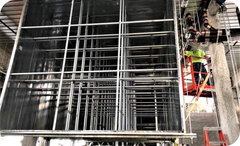 inside view of fabrication of ductwork