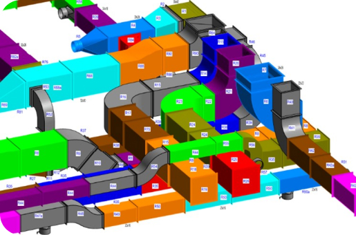 digital ductwork design schematic