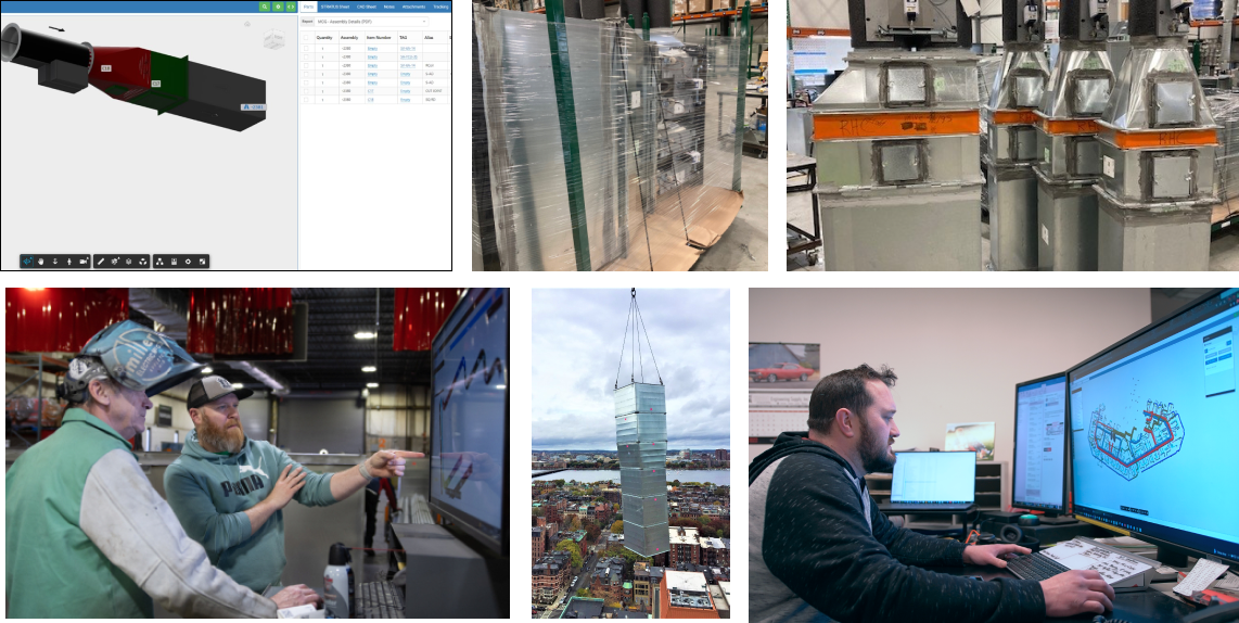 pre-fabrication collage of photos